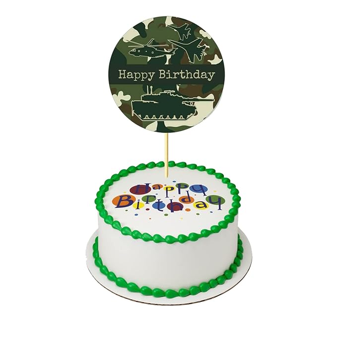 Military decorated cake