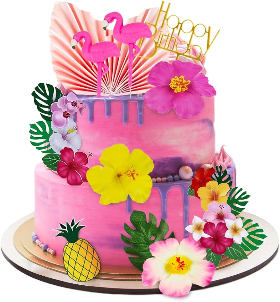 Tropical Decorated Cake