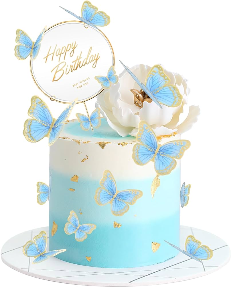 butterfly decorated cake