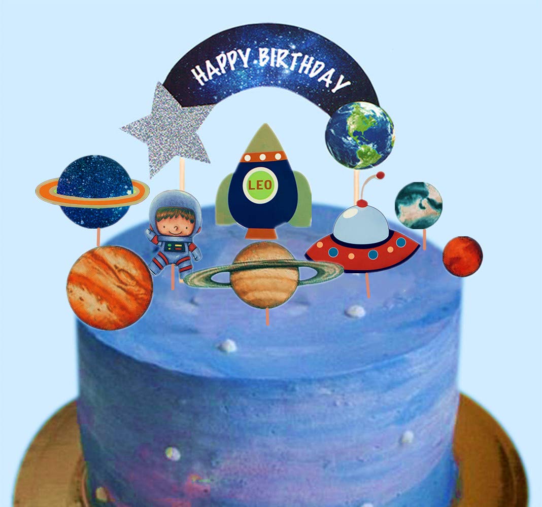 Solar System Decorated Cake