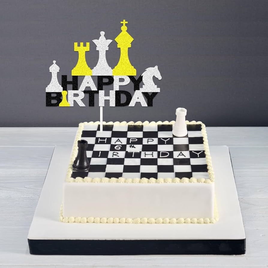 Chess Game Decorated Cake