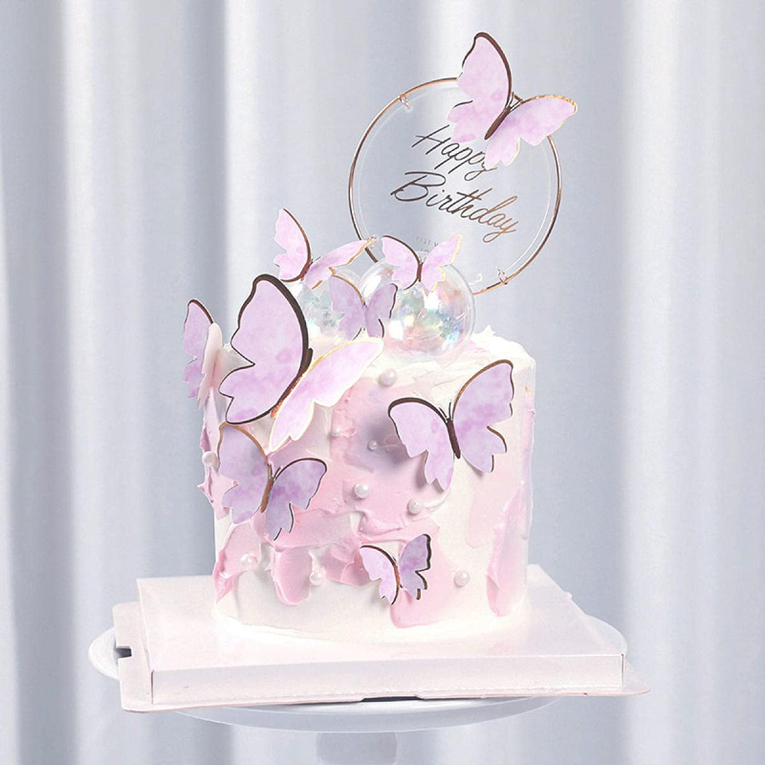 butterfly decorated cake