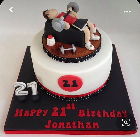 Bodybuilding Decorated Cake