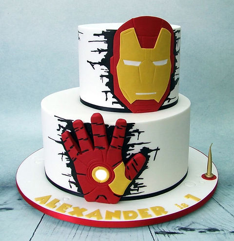 Iron Man Decorated Cake