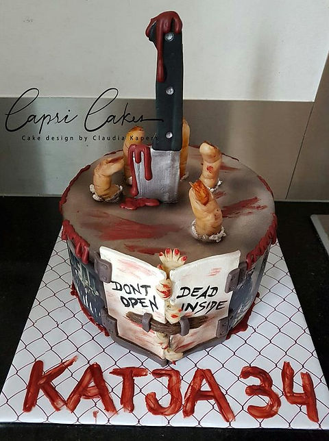 The Walking Dead Decorated Cake