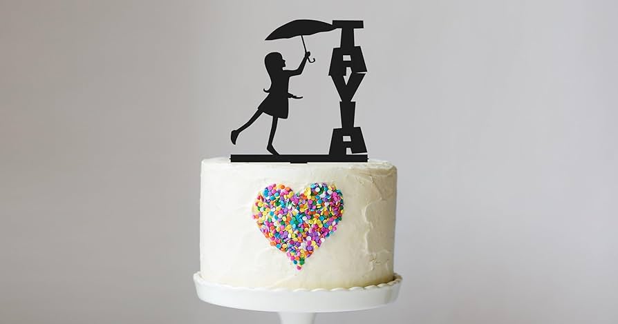 Decorated Rain Cake