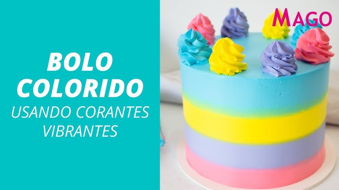 Bolo Decorado Arco Iris