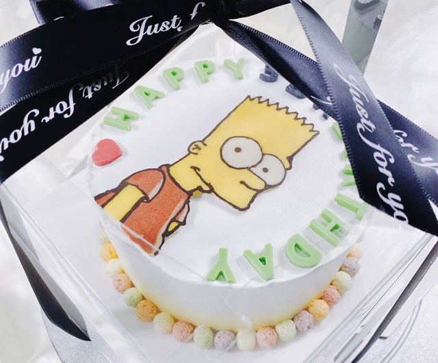 Simpsons decorated cake