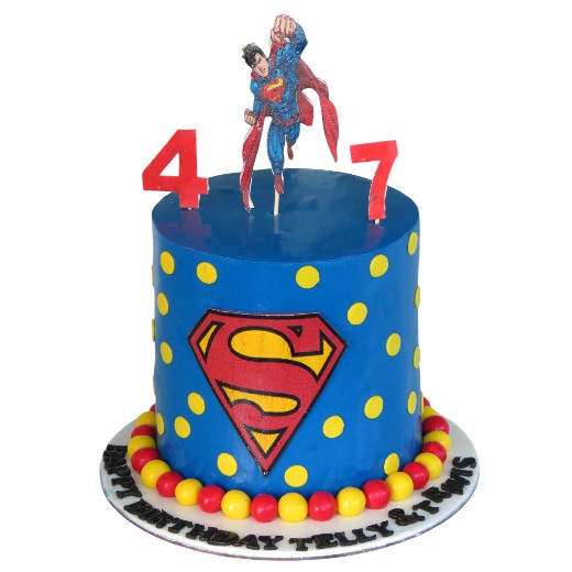 Superman decorated cake