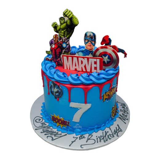 Marvel decorated cake