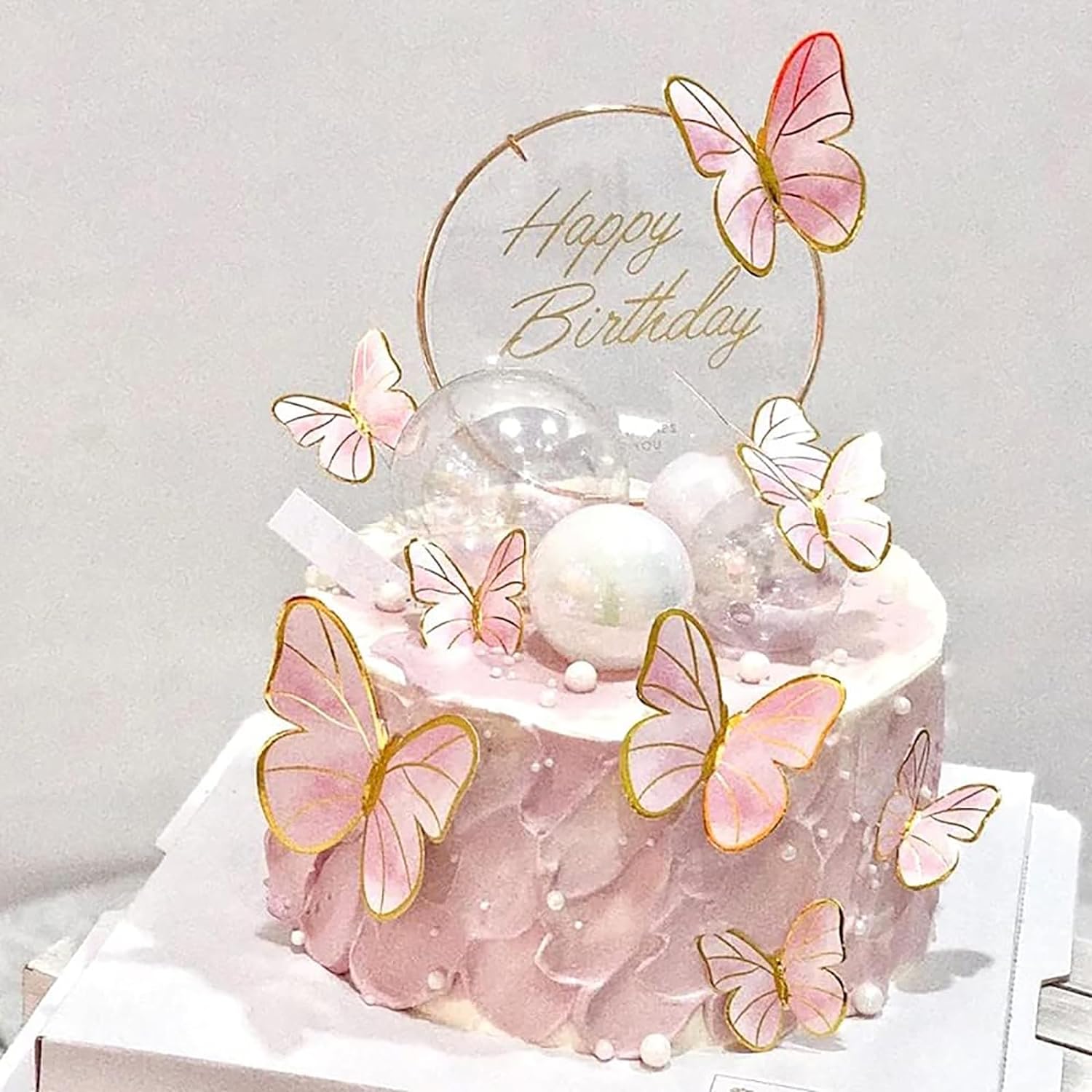 butterfly decorated cake