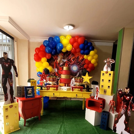 Bolo Decorado Homem De Ferro