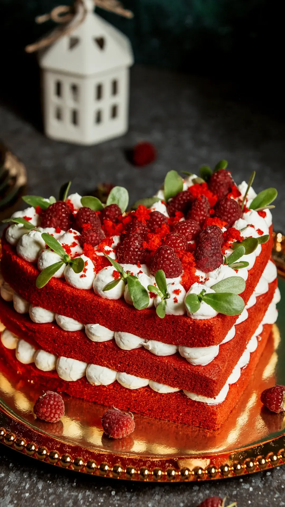 Romantic Decorated Cake