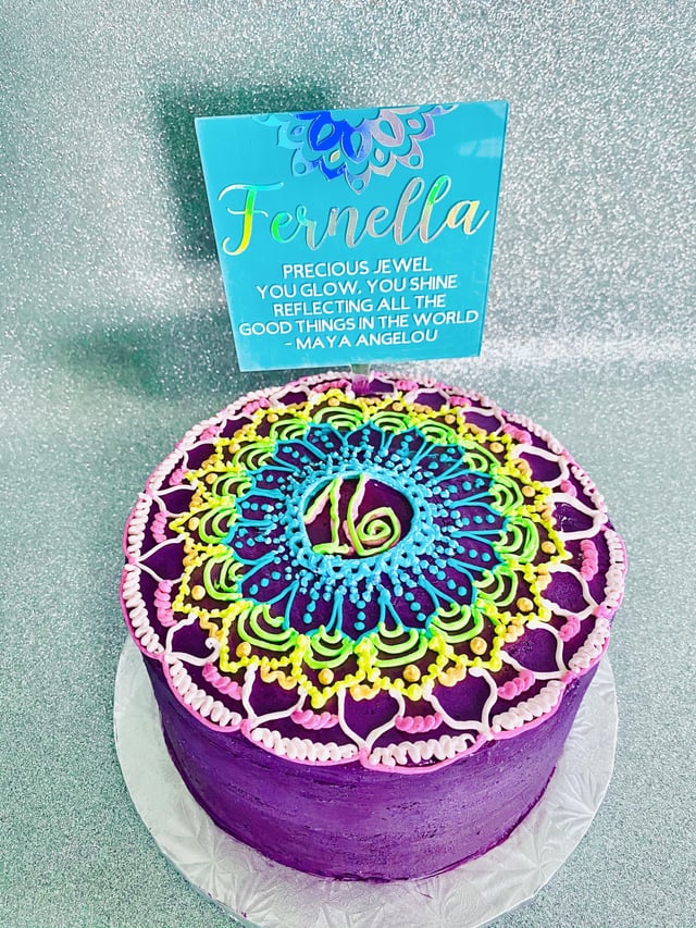 Mandala Decorated Cake