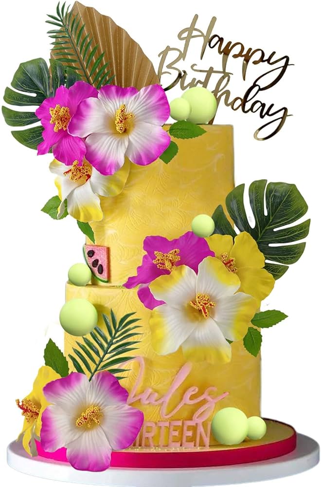 Tropical Decorated Cake