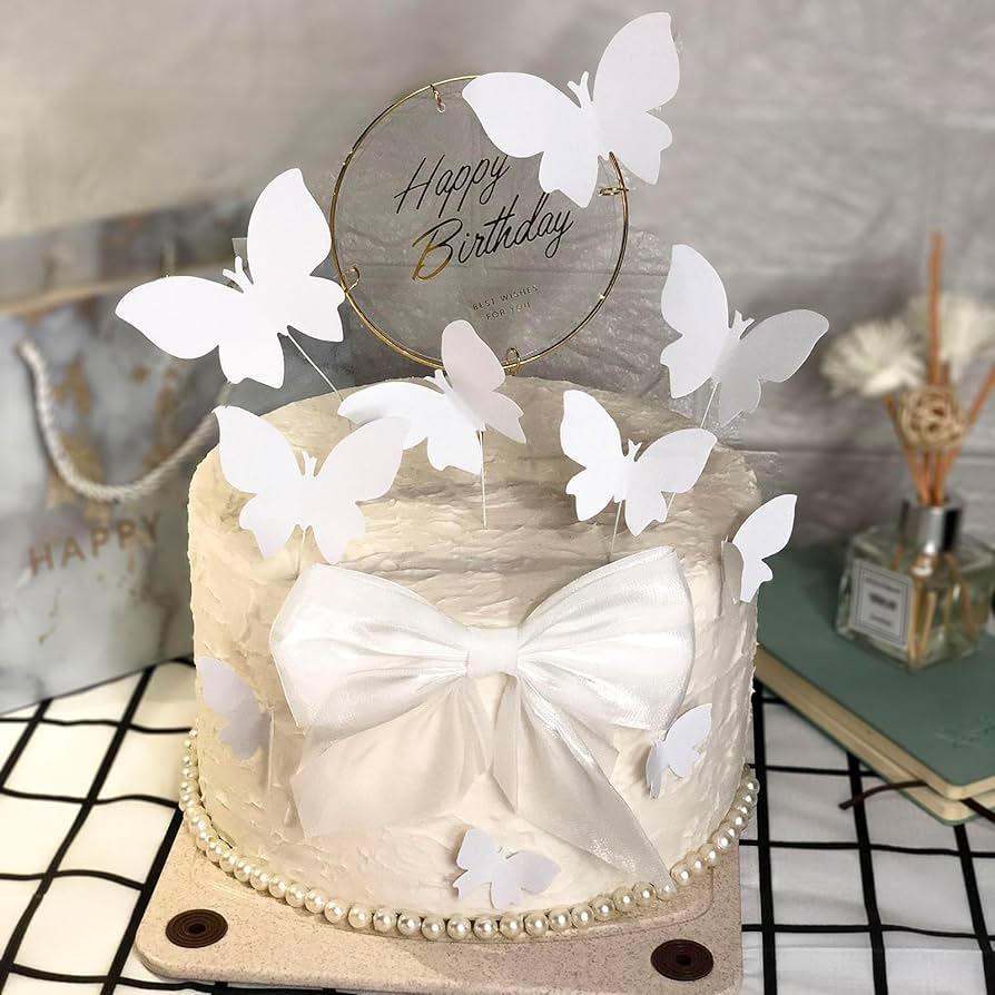 butterfly decorated cake