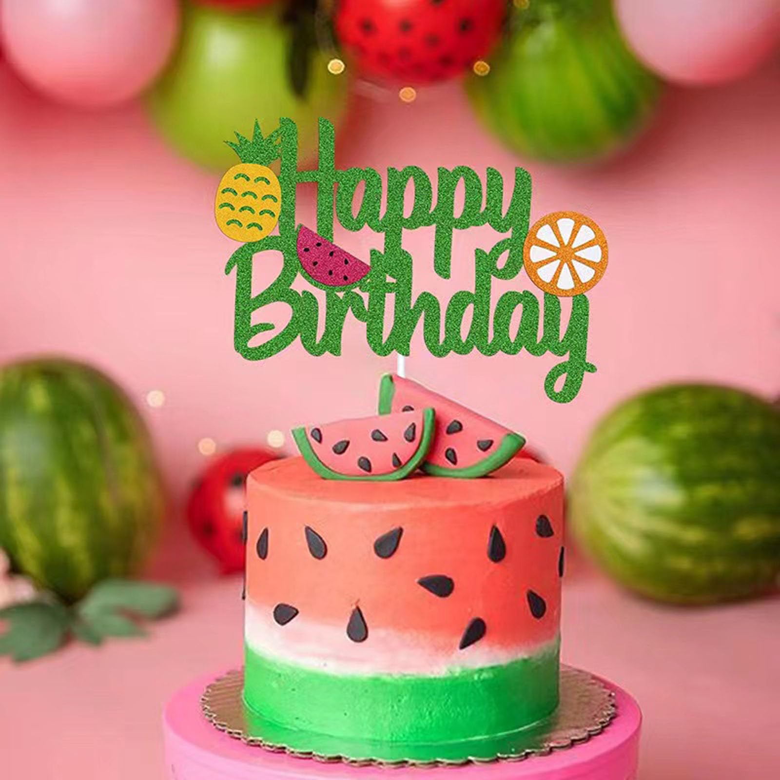 Watermelon Decorated Cake