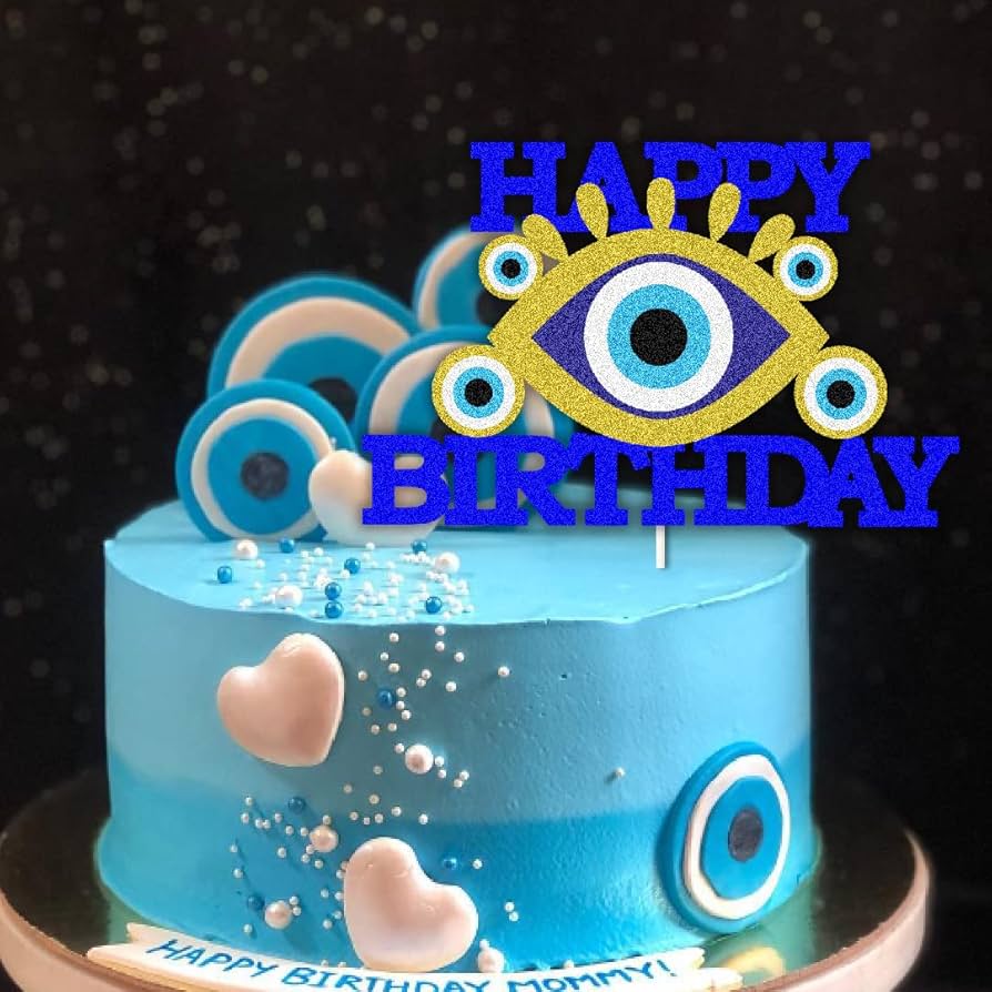 Greek Eye Decorated Cake