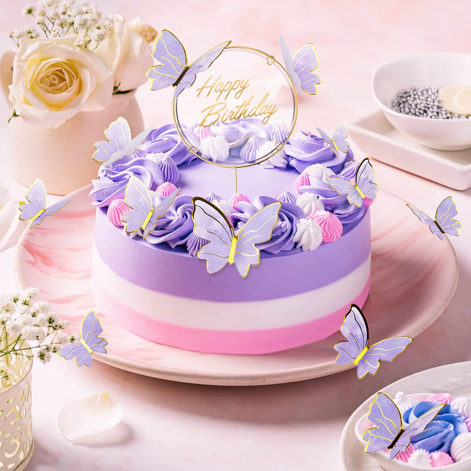 Purple Decorated Cake