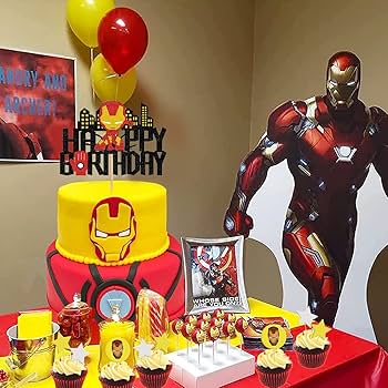 Iron Man Decorated Cake