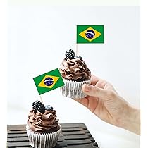 Brazil Flag Decorated Cake