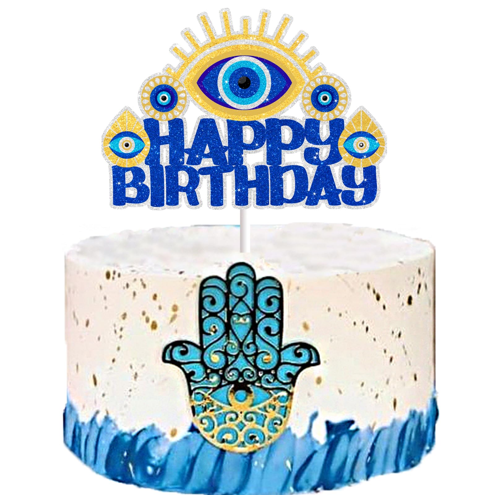 Greek Eye Decorated Cake