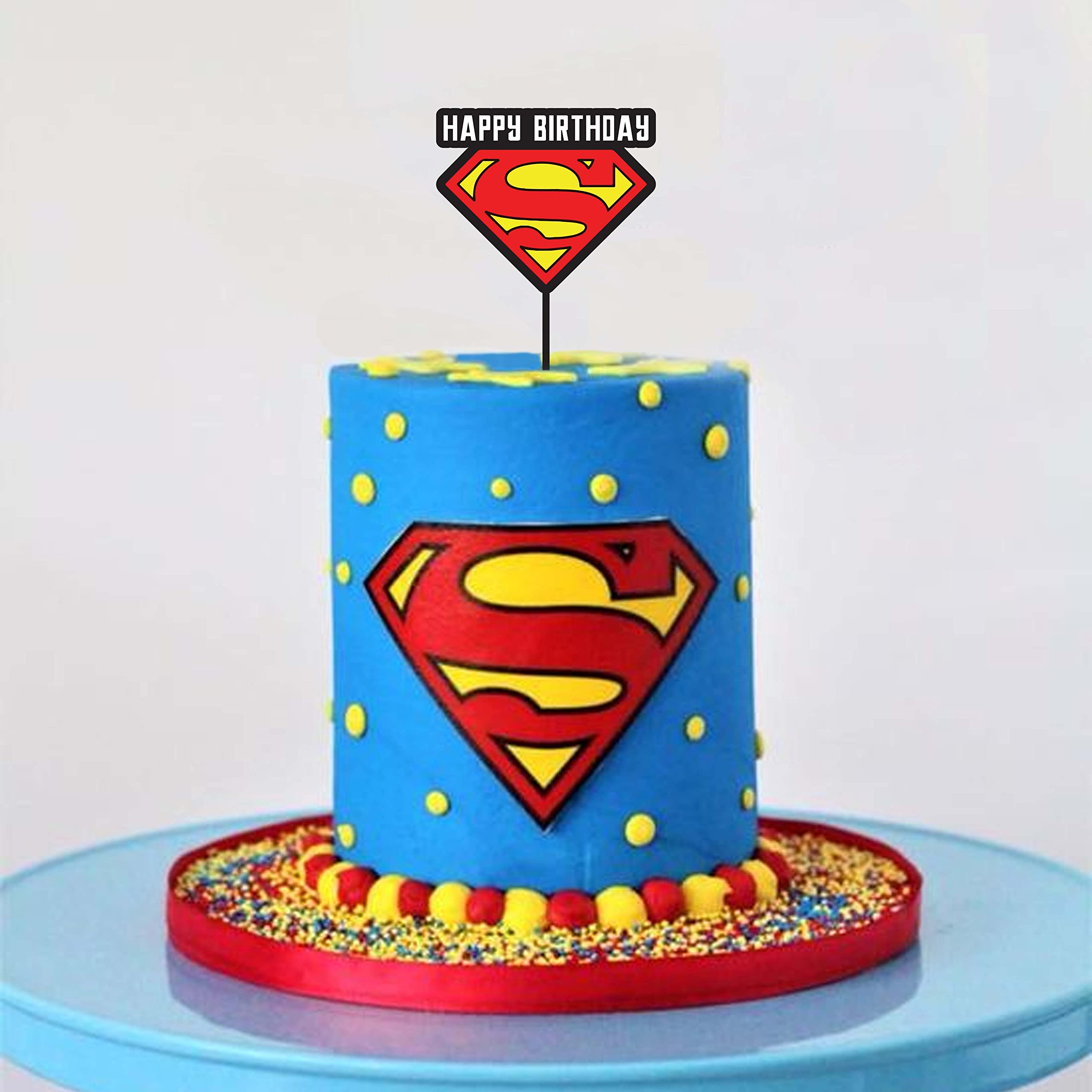 Superman decorated cake