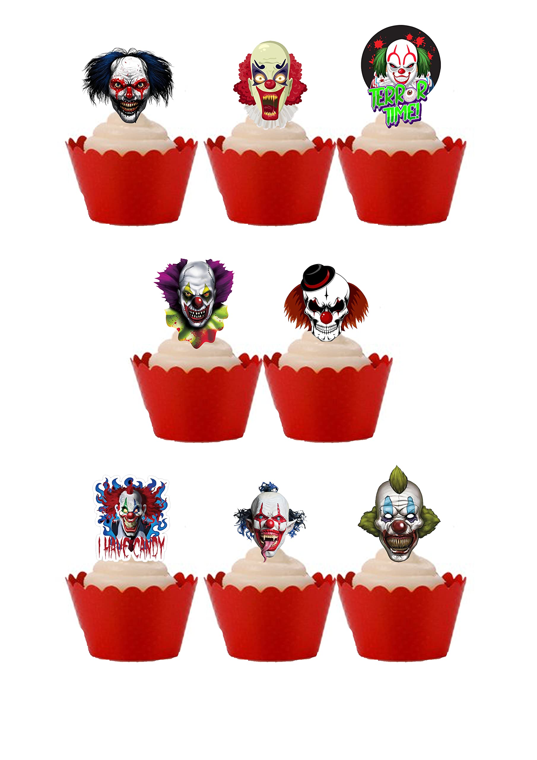 Killer Clown Decorated Cake