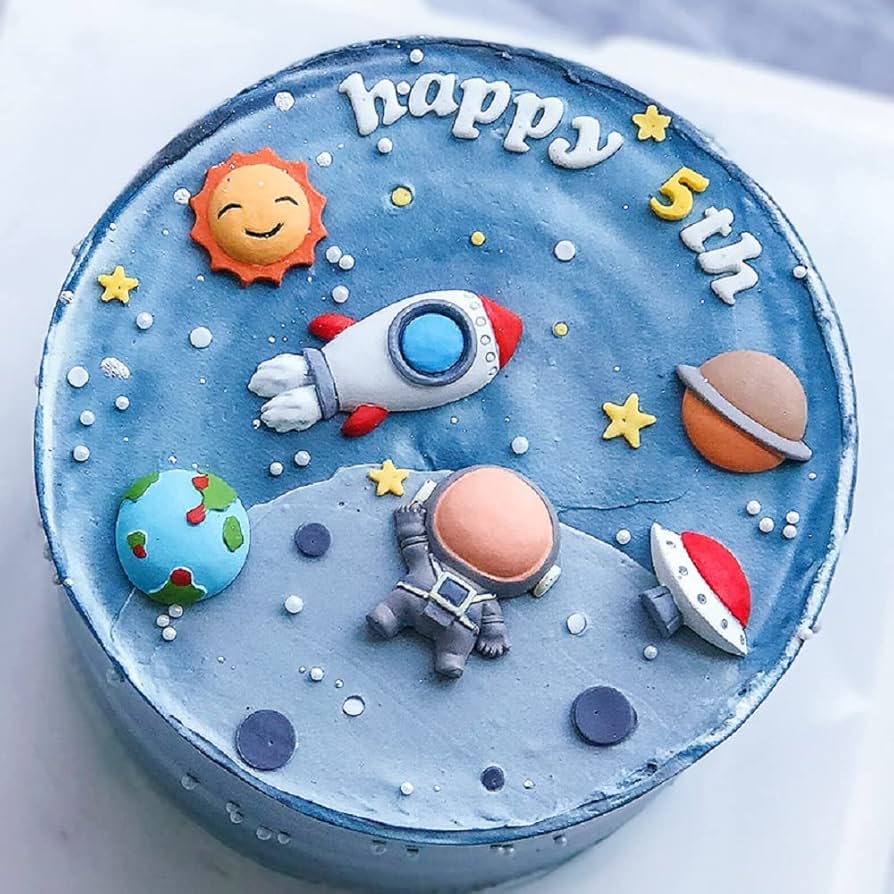 Astronaut Decorated Cake