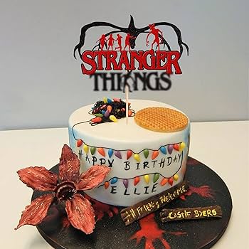 Stranger Things Decorated Cake