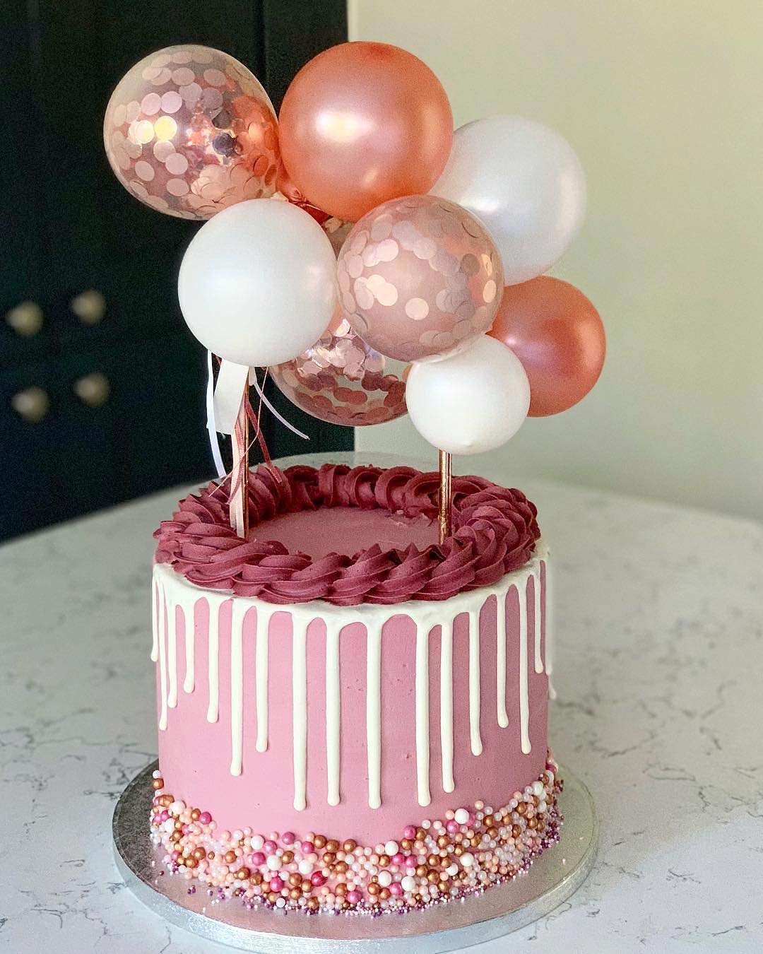 Balloon Decorated Cake