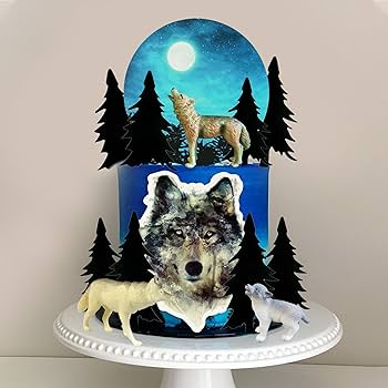 Wolf Decorated Cake