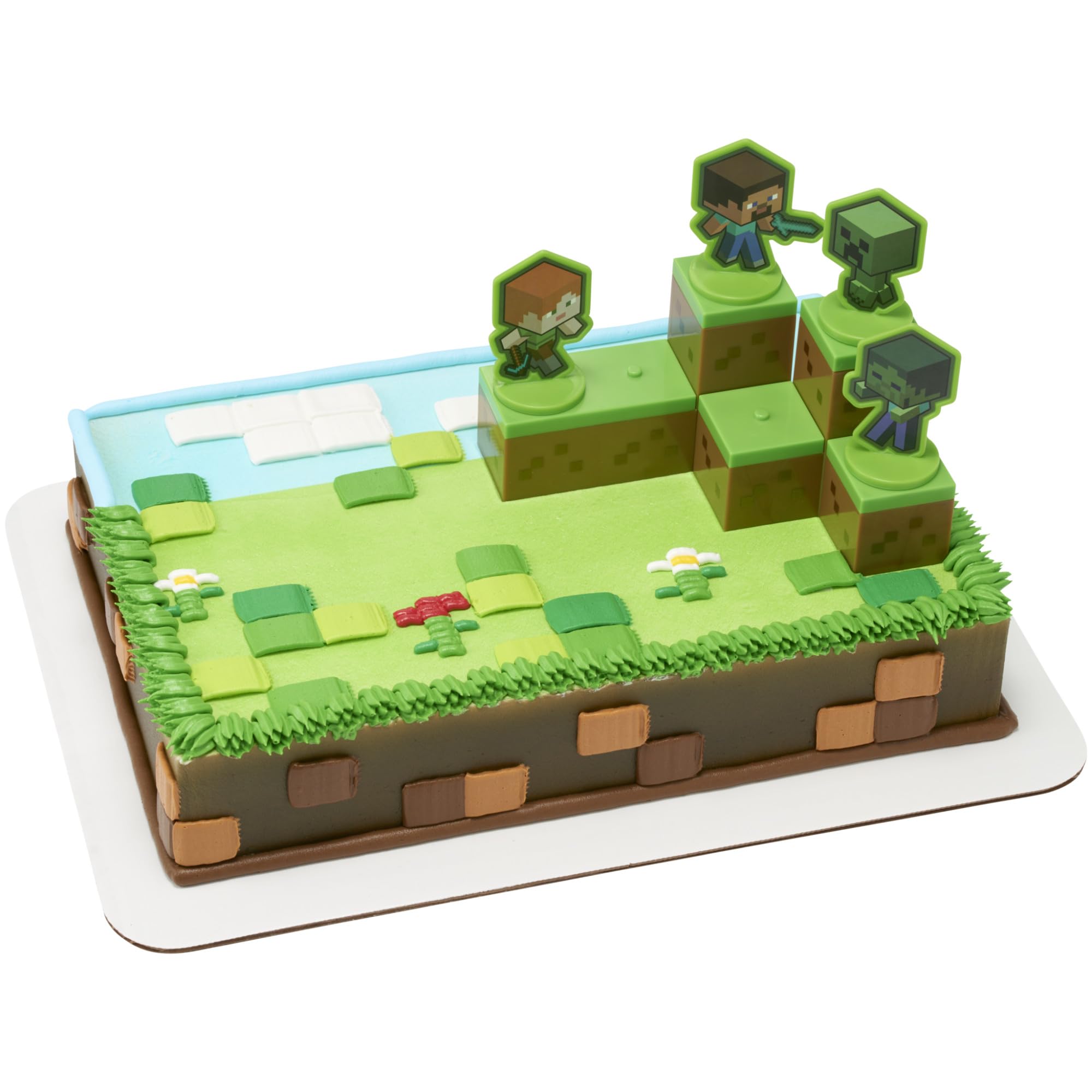 Minecraft decorated cake