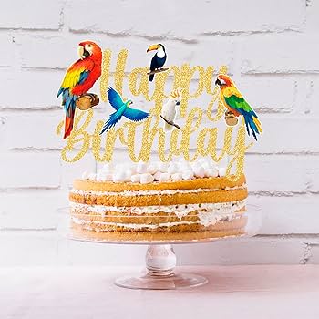 Bird Decorated Cake