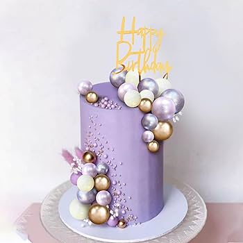 Lilac Decorated Cake