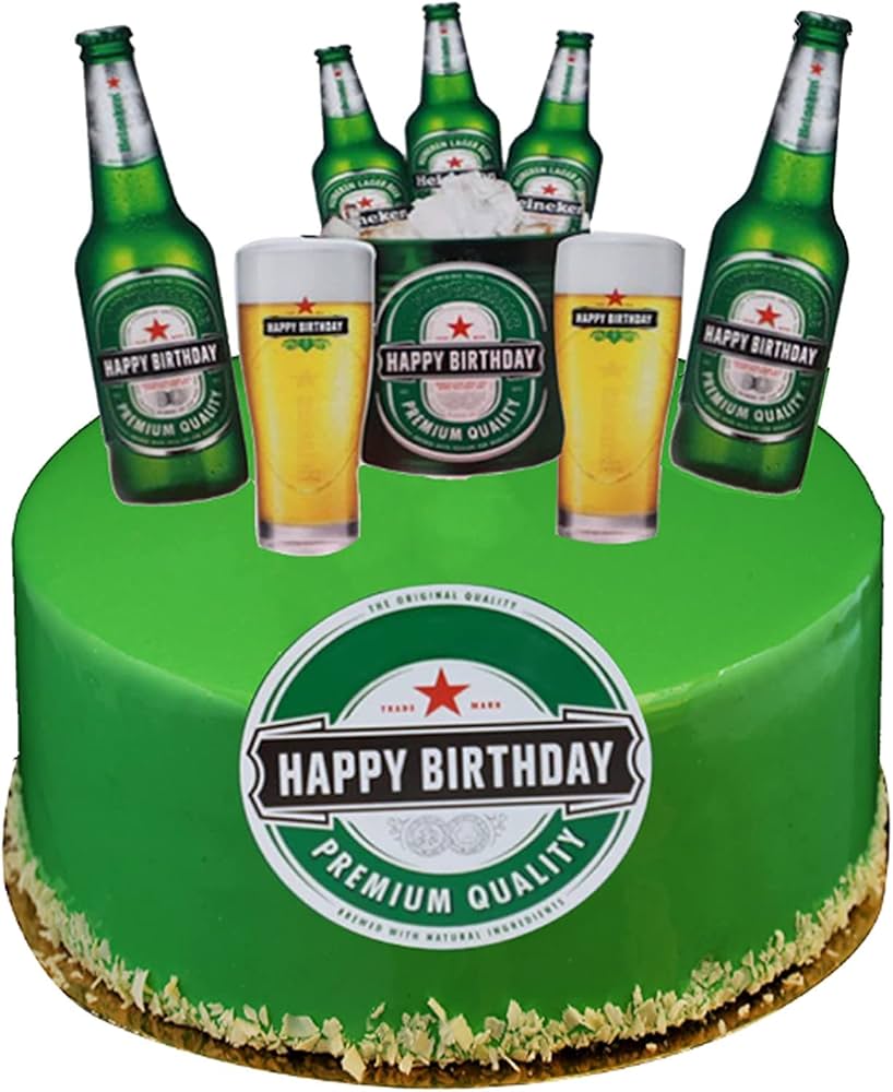 Heineken Decorated Cake