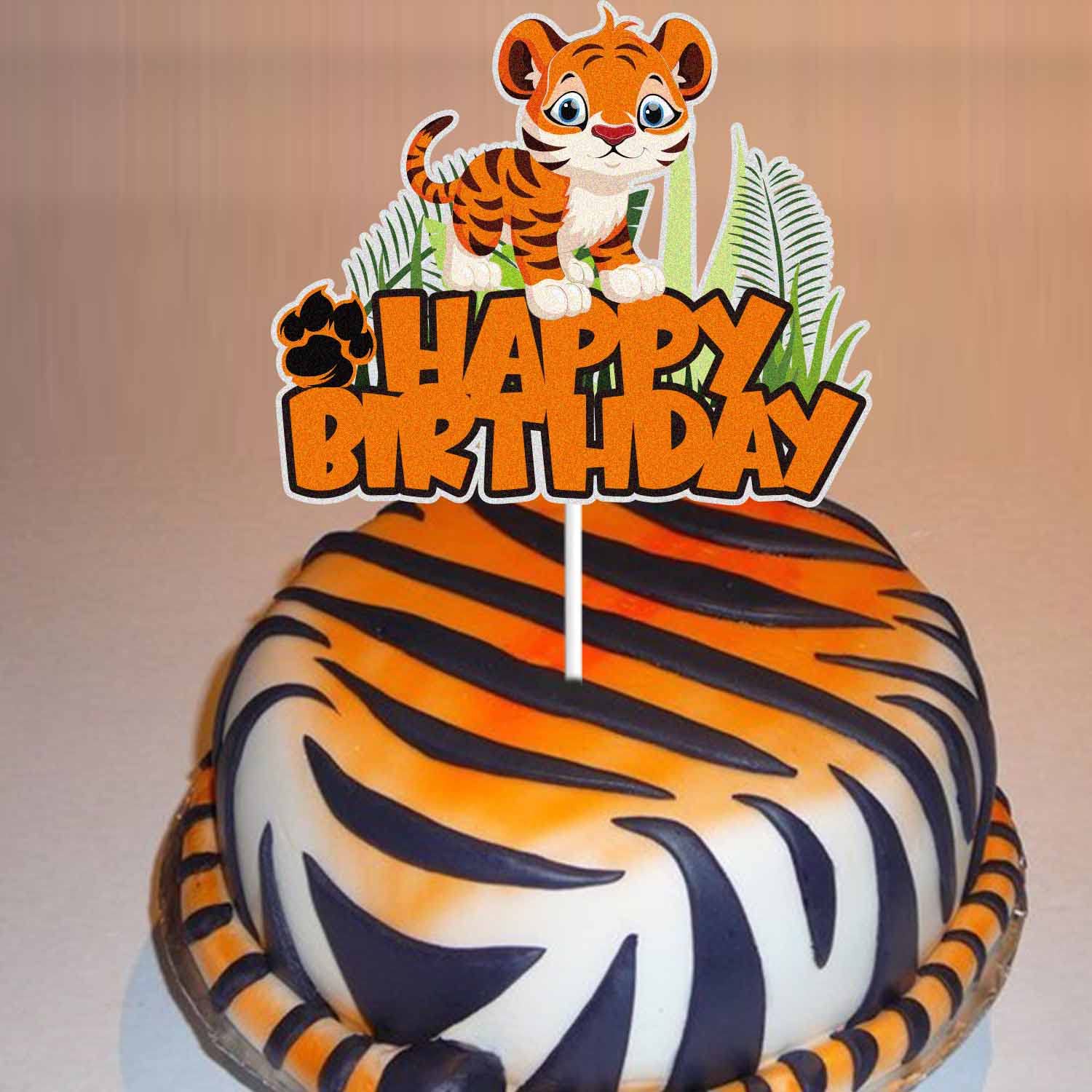 Tiger Decorated Cake