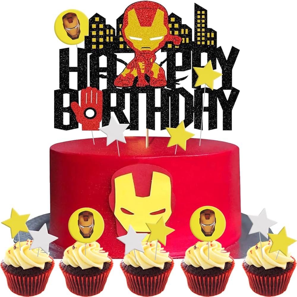 Iron Man Decorated Cake