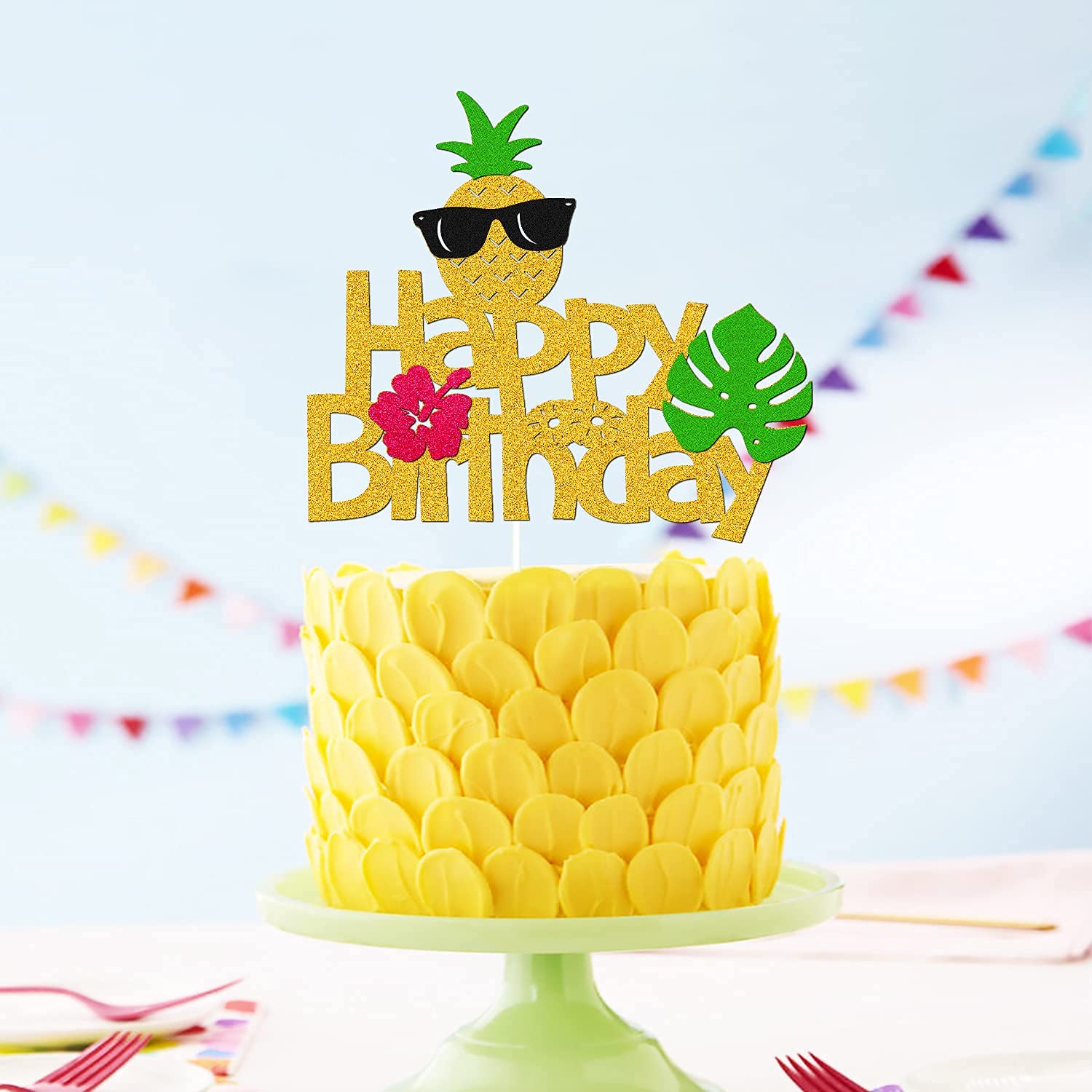 Decorated Pineapple Cake