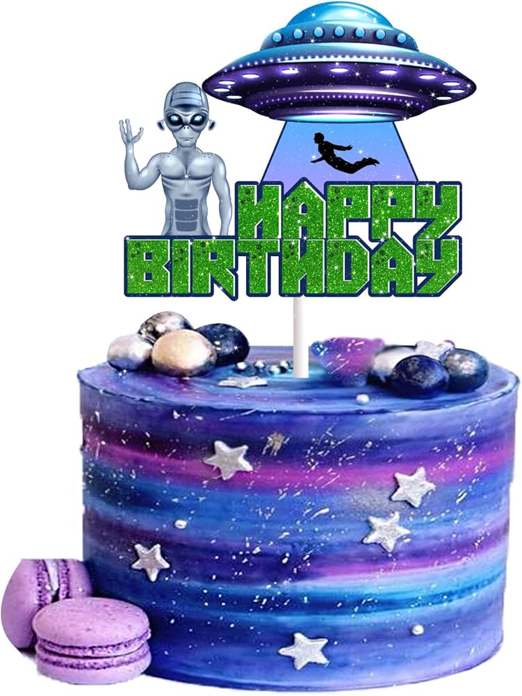 Alien Decorated Cake