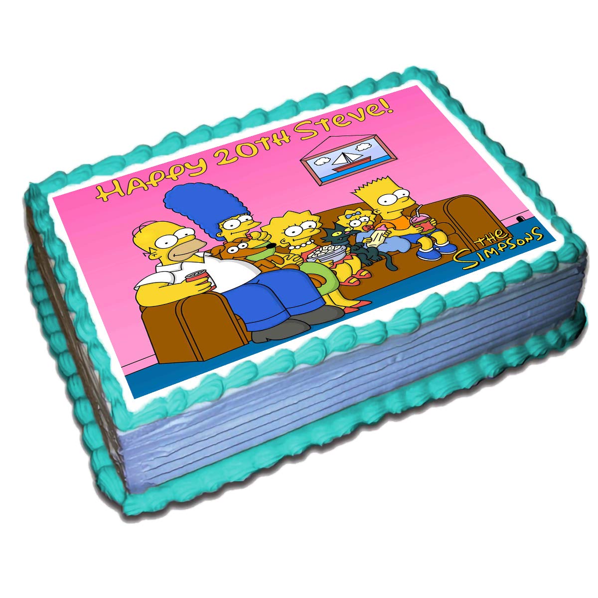 Simpson decorated cake