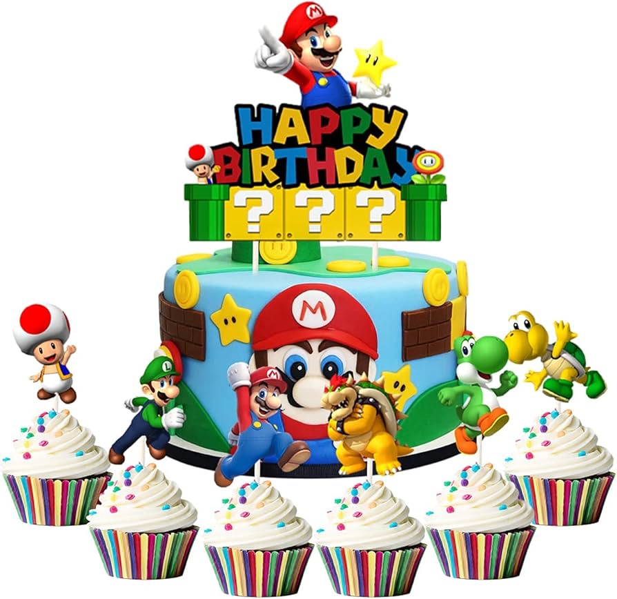 Super Mario Decorated Cake