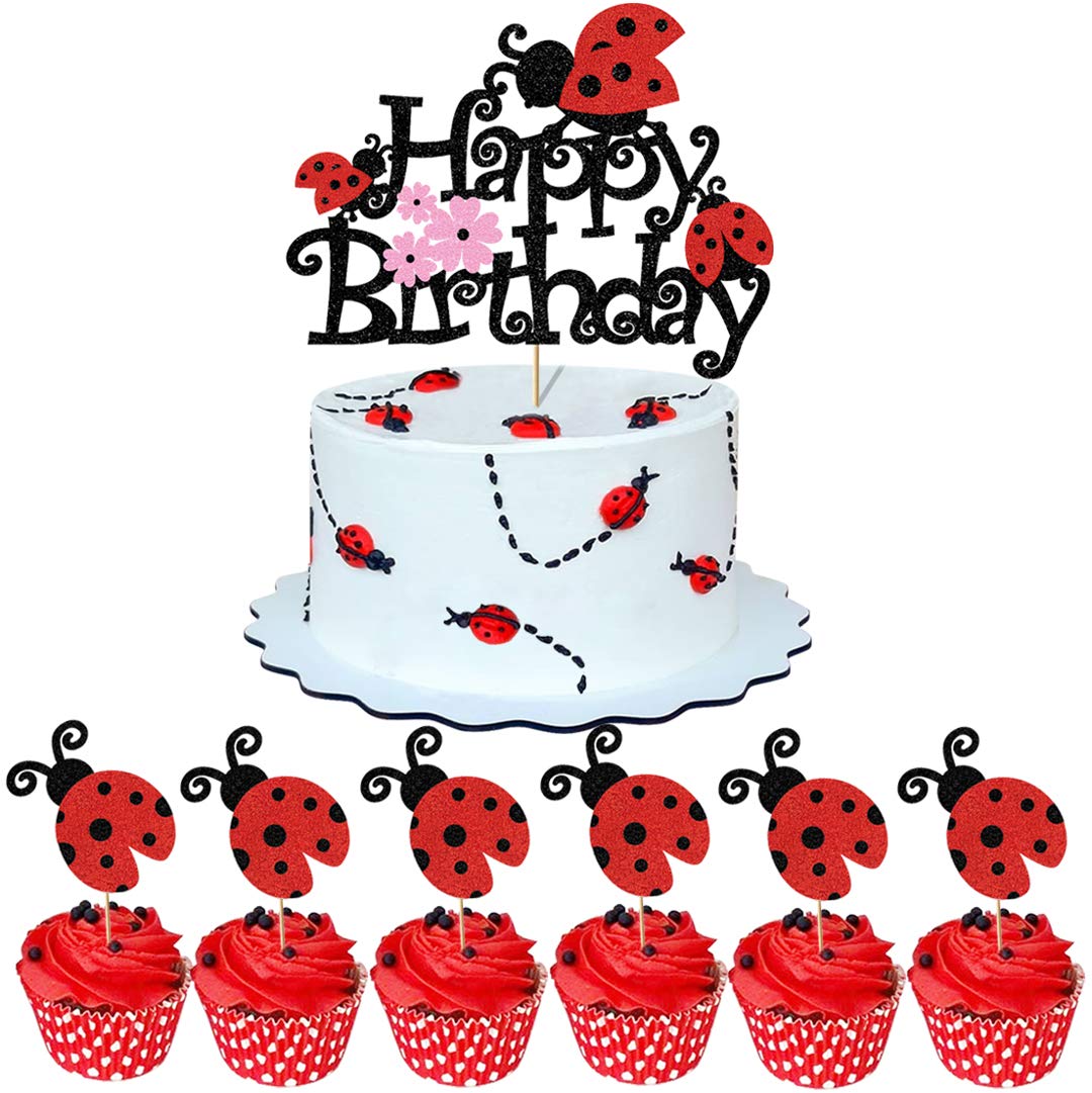 Ladybug Decorated Cake