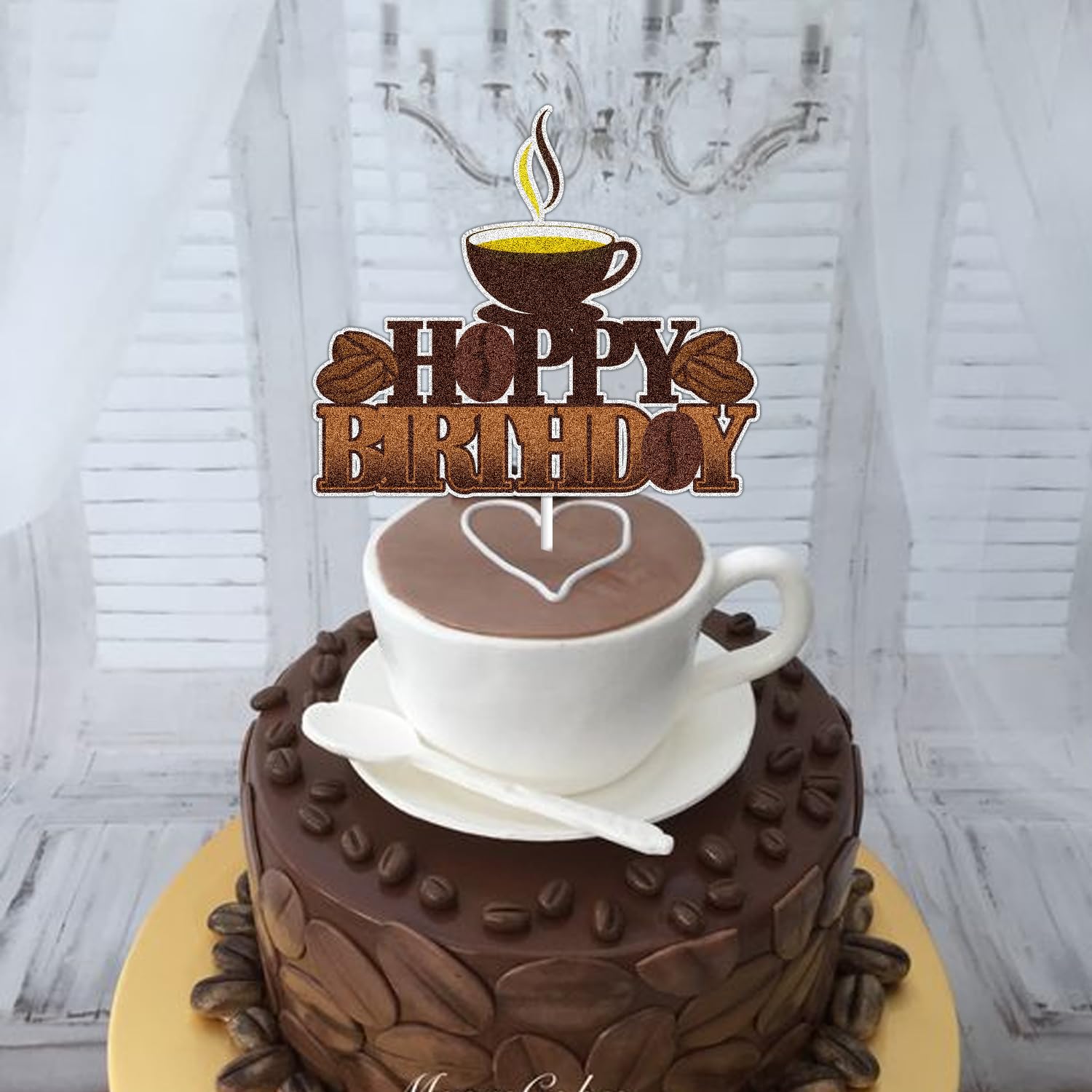 Coffee Decorated Cake