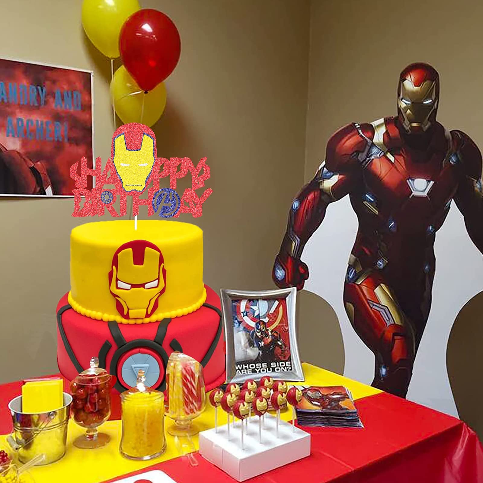 Iron Man Decorated Cake