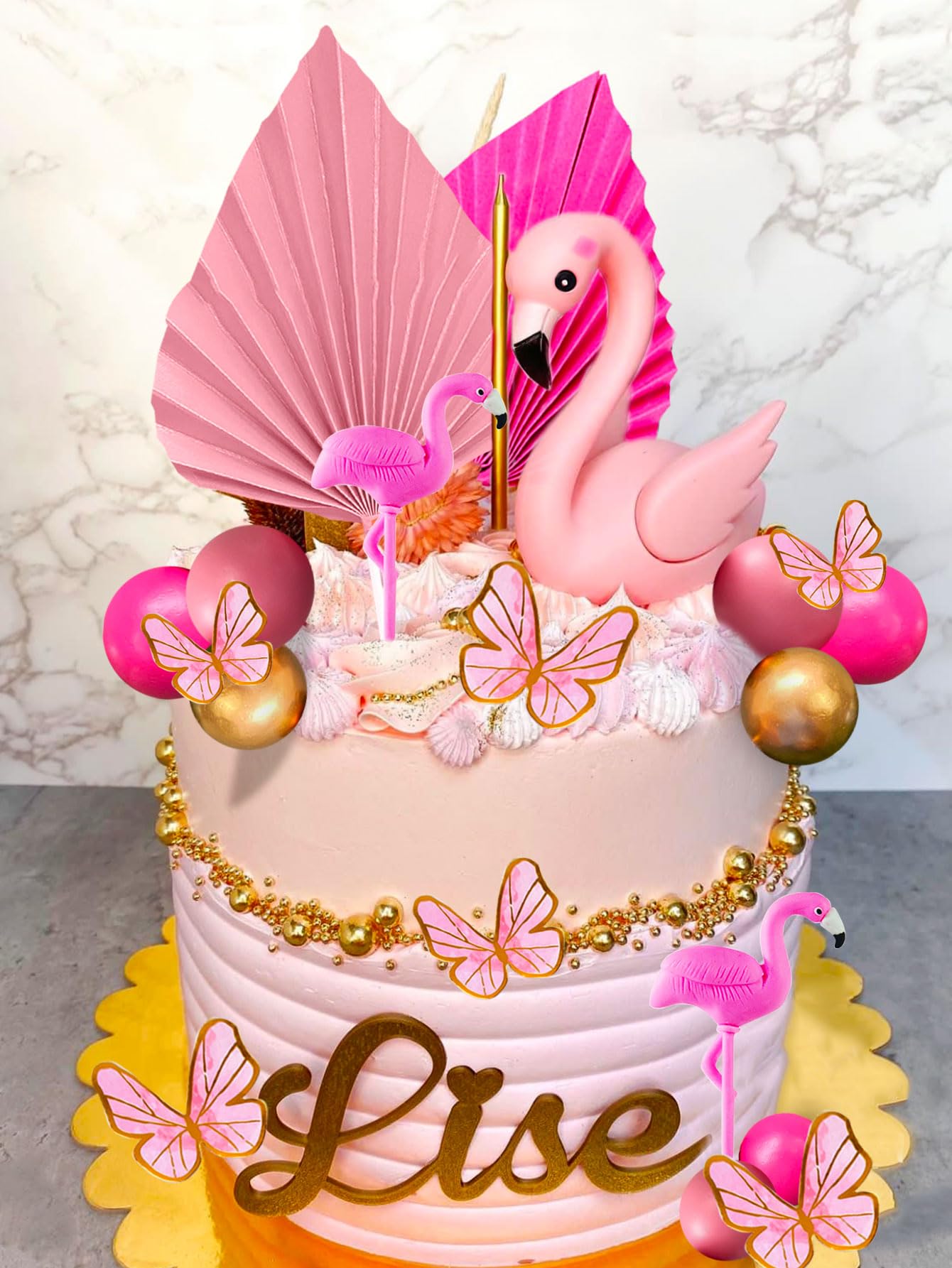 Flamingo Decorated Cake