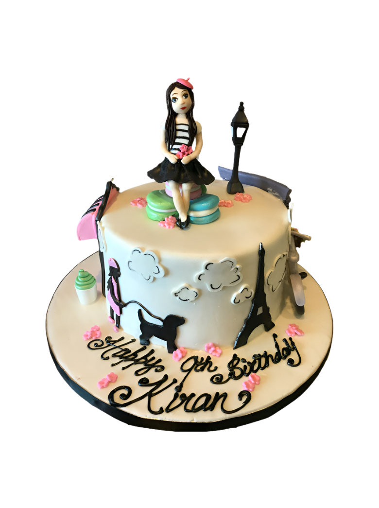 Paris decorated cake