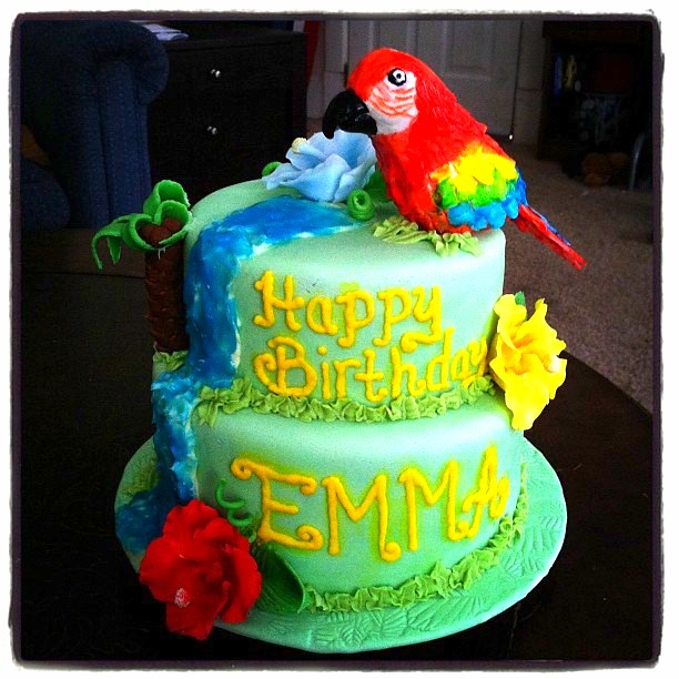 Parrot Decorated Cake