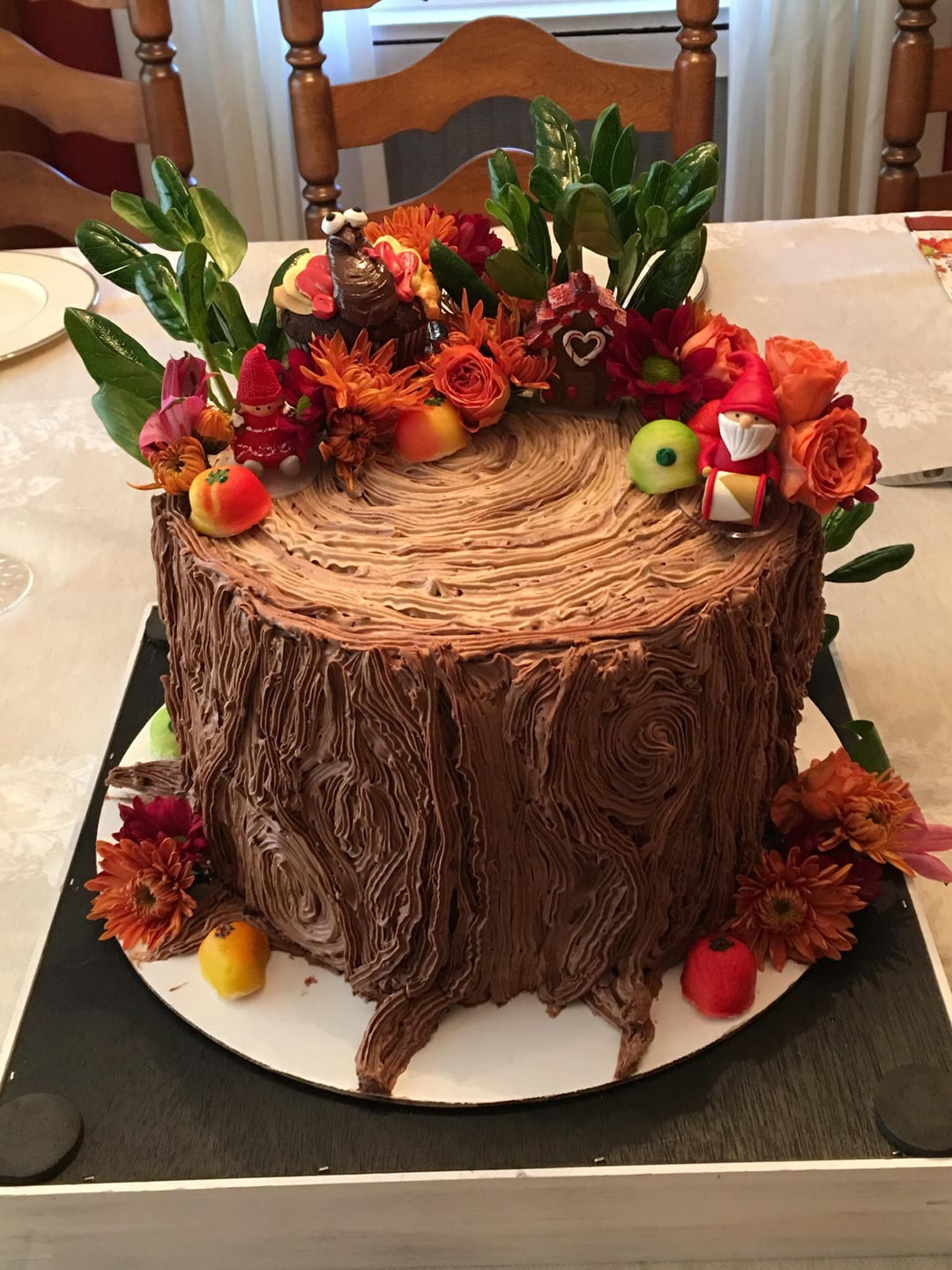 Tree Decorated Cake