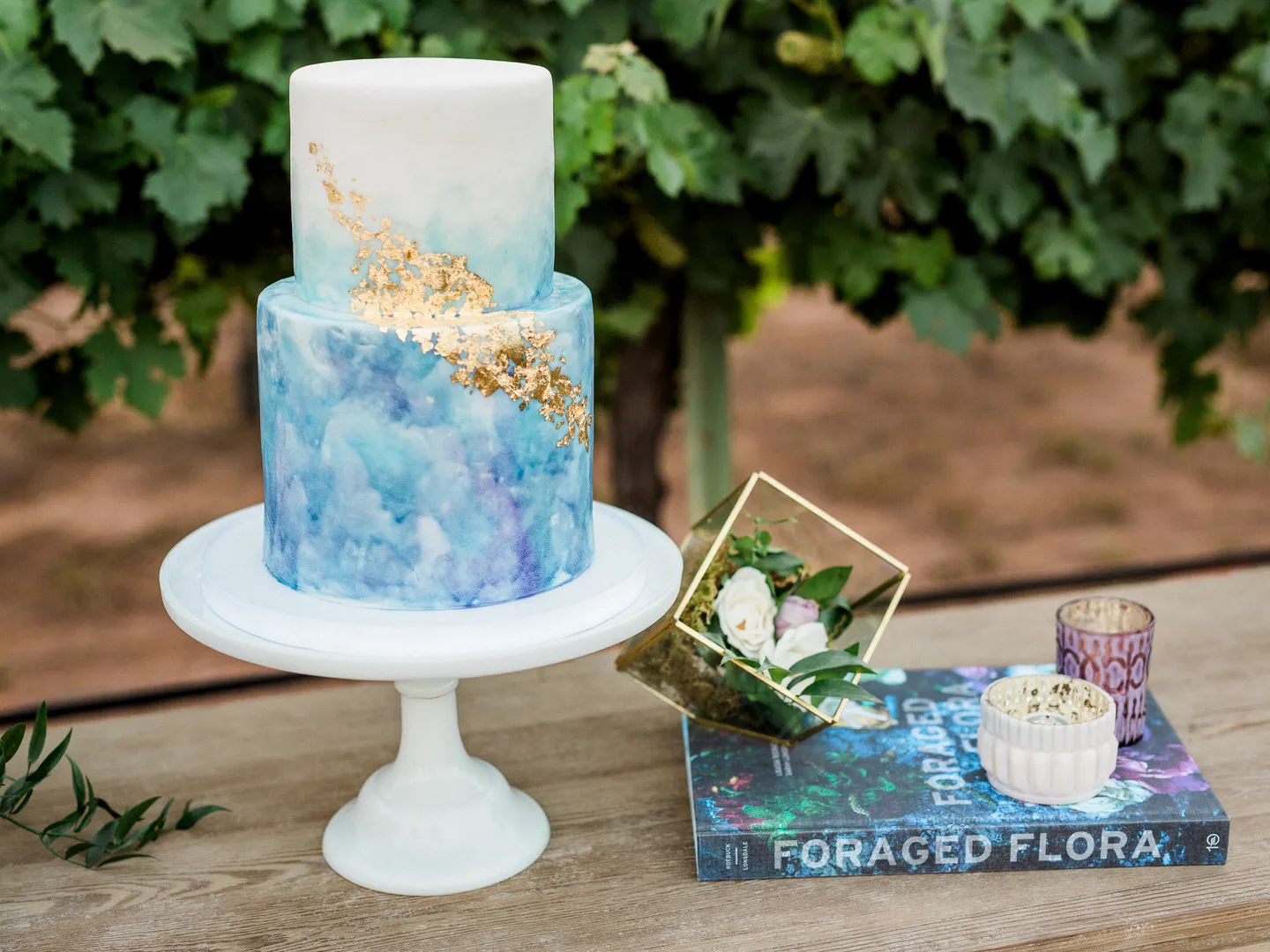 Watercolor Decorated Cake